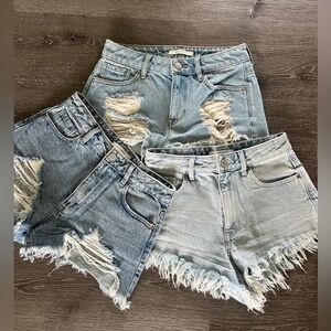Pacsun hi rise festival shorts